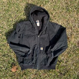 Vintage Carhartt Black Hooded Jacket